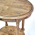 Деревянный овальный кофейный стол Margery Provence Coffee Table варинант исполнения - 4 | Loft Concept в Челябинске