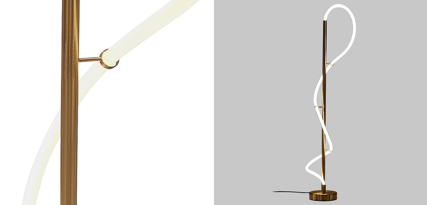 Светодиодный торшер Knot Brass Light Светодиодный торшер Knot Brass Light - Loft-Concept в Челябинске