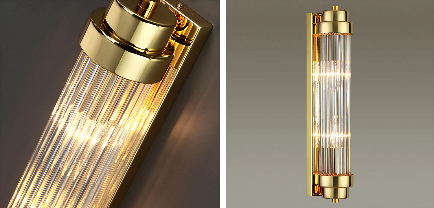 Бра Dirck Glass TUBE Sconce Gold Бра Dirck Glass TUBE Sconce Gold - Loft-Concept в Челябинске