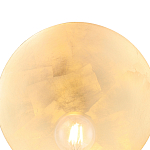 Бра с золотым круглым отражателем и открытой лампой Sun Glow Disc варинант исполнения - 5 | Loft Concept в Челябинске