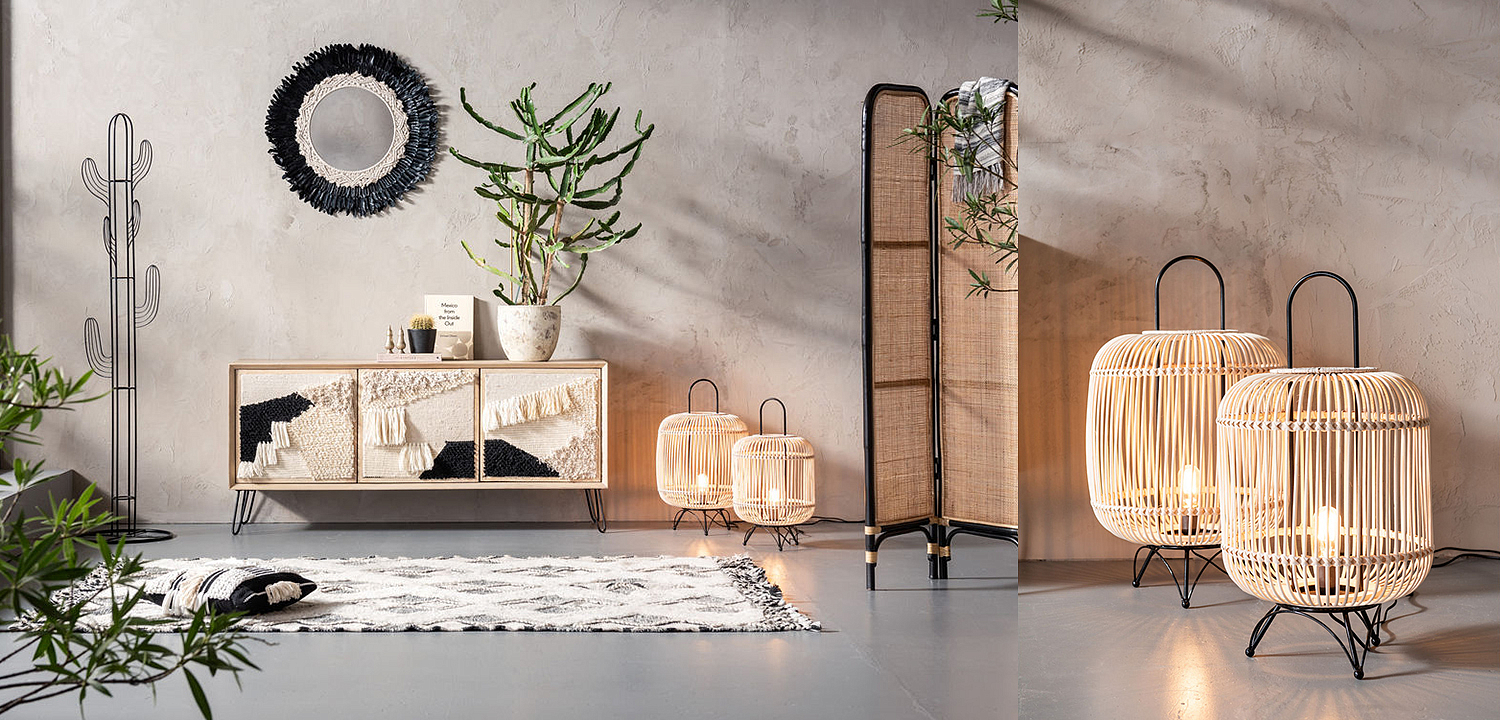 Настольная лампа Rattan Cage Настольная лампа Rattan Cage - Loft-Concept в Челябинске