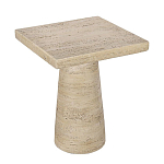 Столик приставной с квадратной столешницей Textured Cream Table варинант исполнения - 2 | Loft Concept в Челябинске