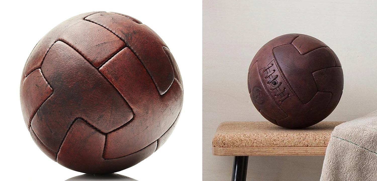Футбольный Мяч из коричневой Кожи RETRO HERITAGE BROWN LEATHER T SOCCER BALL Футбольный Мяч из коричневой Кожи RETRO HERITAGE BROWN LEATHER T SOCCER BALL - Loft-Concept в Челябинске