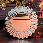 Зеркало круглое с лучами из зеркальных фацетов Silver Facet варинант исполнения - 3 | Loft Concept в Челябинске