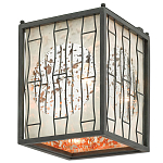 Бра с круглой зеркальной вставкой с эффектом ржавчины Stunning Radiance варинант исполнения - 3 | Loft Concept в Челябинске