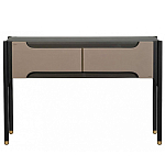 Консоль тёмно-коричневого цвета с 2-мя ящиками Gladstone варинант исполнения - 2 | Loft Concept в Челябинске