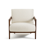 Кресло Avalon White Boucle из массива ореха варинант исполнения - 4 | Loft Concept в Челябинске