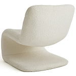 Кресло изогнутое с обивкой из ткани букле Smooth Bend Boucle Chair варинант исполнения - 4 | Loft Concept в Челябинске