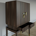 Кабинетный шкаф Elsa Dreams Walnut с 2-мя ящиками варинант исполнения - 2 | Loft Concept в Челябинске