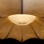 Подвесной светильник с белым фигурным абажуром и мягкими волнистыми краями Cloud Motion  варинант исполнения - 14 | Loft Concept в Челябинске