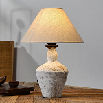 Настольная лампа с керамическим фактурным основанием и тканевым абажуром Eastern Tale варинант исполнения - 3 | Loft Concept в Челябинске