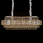 Люстра овальной формы хрустальная в неоклассическом стиле Majesty варинант исполнения - 1 | Loft Concept в Челябинске