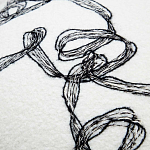 Кресло без подлокотников на деревянных ножках белое с вышивкой Sharp Armchair варинант исполнения - 5 | Loft Concept в Челябинске