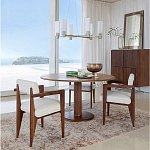 Кресло обеденное Alcove White Boucle из массива ореха варинант исполнения - 10 | Loft Concept в Челябинске