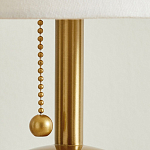 Настольная лампа на круглом основании из натурального камня Bartolomeo варинант исполнения - 3 | Loft Concept в Челябинске