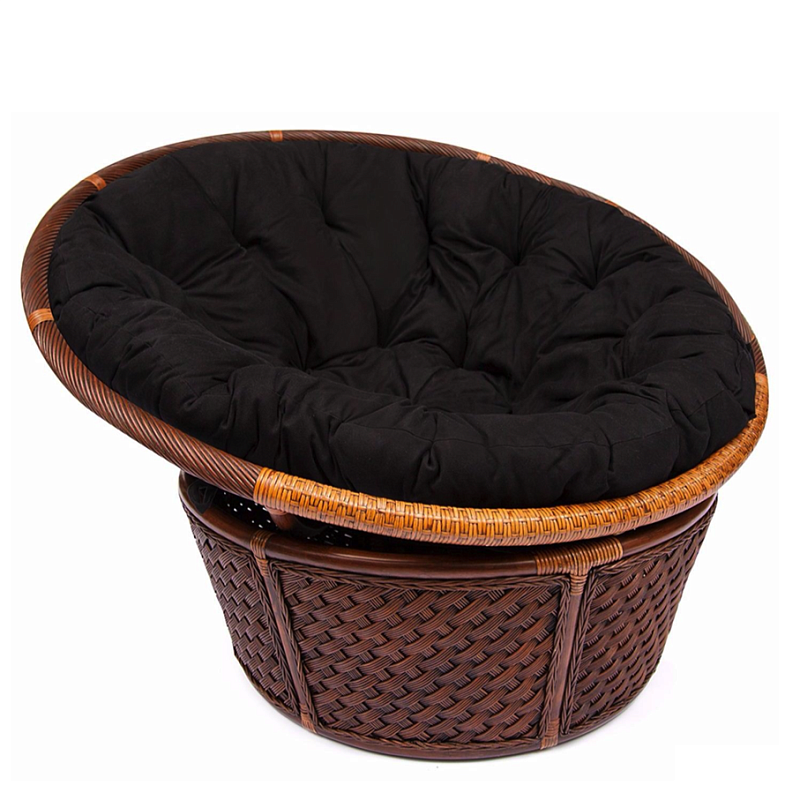 Кресло Bamboo black Черный Коричневый Кресло Bamboo black Черный Коричневый в Челябинске | Loft Concept
