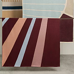 Плед из хлопка с геометрическим рисунком Elan Stripe Addison варинант исполнения - 7 | Loft Concept в Челябинске