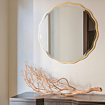 Золотое настенное зеркало Yvon Mirror варинант исполнения - 2 | Loft Concept в Челябинске