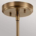 Подвесной светильник цвета латунь с прозрачным стеклянным плафоном в форме колокола Kichler варинант исполнения - 6 | Loft Concept в Челябинске