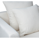 Дизайнерское кресло мягкое с обивкой из рогожки кремового цвета Decoration of Everything варинант исполнения - 2 | Loft Concept в Челябинске