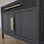 Буфет Primo с двумя ящиками и двумя фасадами Черный дуб варинант исполнения - 6 | Loft Concept в Челябинске