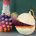 Статуэтка фантастический фрукт Exotic Tropical Fruit orange and white 67 варинант исполнения - 1 | Loft Concept в Челябинске