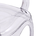 Прозрачный стул с подлокотниками LOUIS GHOST CHAIR Grey варинант исполнения - 5 | Loft Concept в Челябинске