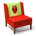 FUN Armchair "Chili Pepper" Red Дизайнерское кресло с цветным принтом варинант исполнения - 3 | Loft Concept в Челябинске