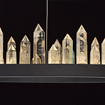 Люстра с двумя кольцами черного цвета с хрустальными элементами QUARTZ CRYSTAL варинант исполнения - 7 | Loft Concept в Челябинске