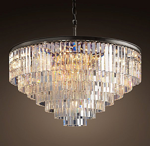 Люстра RH 1920s Odeon Clear Glass Fringe Chandelier - 80, 110