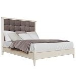 Кровать из массива бука с мягким изголовьем Tasteful Furniture варинант исполнения - 1 | Loft Concept в Челябинске