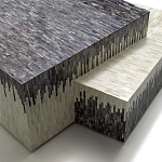 Дизайнерский журнальный стол с инкрустацией Plateau Coffee Table  варинант исполнения - 3 | Loft Concept в Челябинске