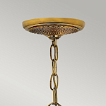 Люстра цвета латунь с 5-ю плафонами из рельефного стекла в форме ананаса Hinkley варинант исполнения - 6 | Loft Concept в Челябинске