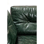Диван Лофт Натуральная Винтажная кожа Зеленый Two Seat Encounter Leather Sofa варинант исполнения - 4 | Loft Concept в Челябинске
