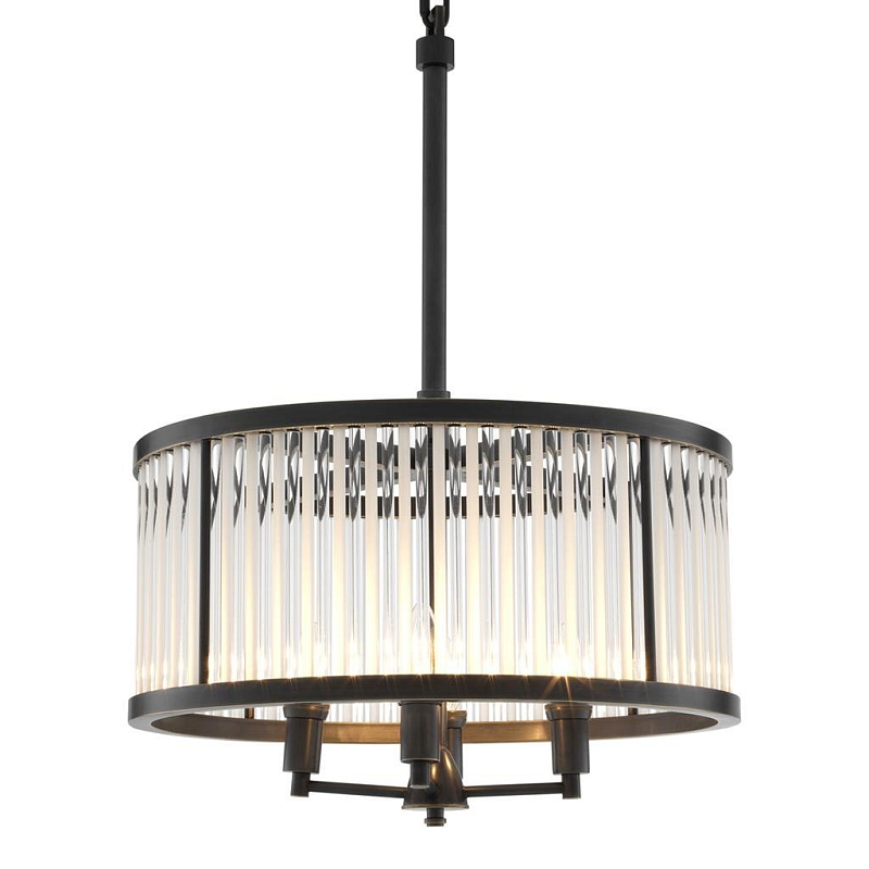 Люстра Chandelier Darcy Bronze Темная бронза Прозрачный (Transparent) Люстра Chandelier Darcy Bronze Темная бронза Прозрачный (Transparent) в Челябинске | Loft Concept