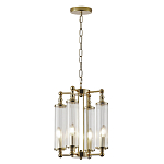 Люстра 4-мя прозрачными цилиндрическими плафонами Jeanette варинант исполнения - 2 | Loft Concept в Челябинске