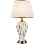 Настольная лампа с абажуром Celestina White Gold Lampshade Table Lamp варинант исполнения - 1 | Loft Concept в Челябинске