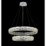 Люстра на 2 кольца с текстурной огранкой Reflection of Reality варинант исполнения - 4 | Loft Concept в Челябинске