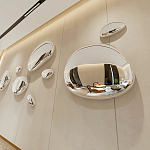 Абстрактная скульптура на стену в виде капли воды Water Outline варинант исполнения - 5 | Loft Concept в Челябинске