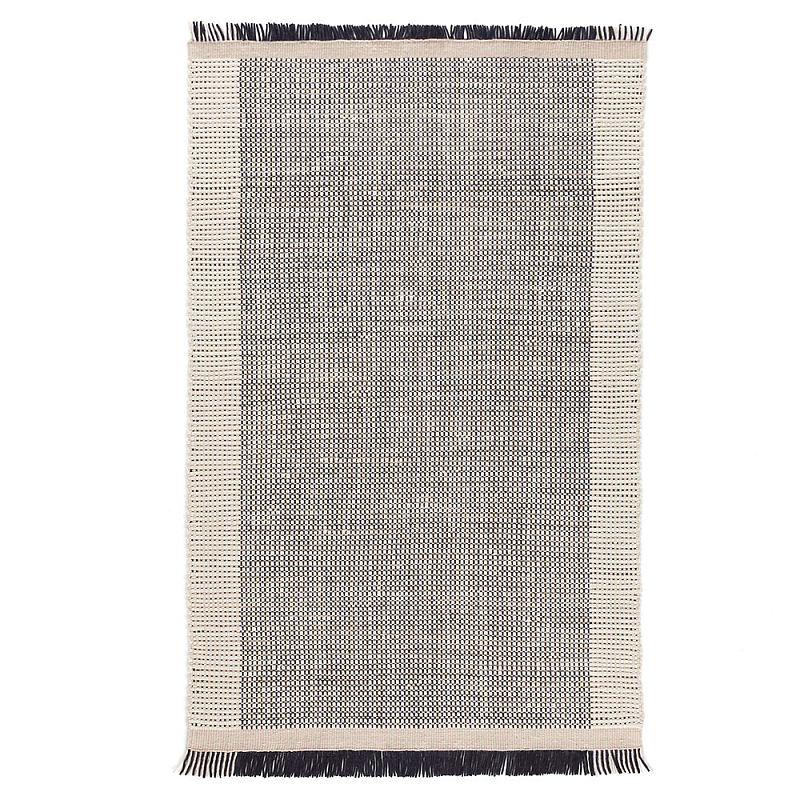Ковер Woven from Wool с бахромой по краям Серый Ковер Woven from Wool с бахромой по краям Серый в Челябинске | Loft Concept