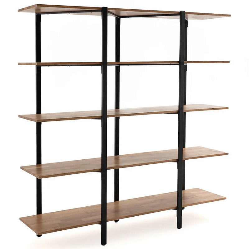 Стеллаж из массива дуба и стали Robson Rack Industrisal Metal Rust Древесина Черный Стеллаж из массива дуба и стали Robson Rack Industrisal Metal Rust Древесина Черный в Челябинске | Loft Concept