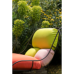 Дизайнерское разноцветное кресло на металлическом каркасе с подставкой для ног Poltronova Plasma Armchair варинант исполнения - 8 | Loft Concept в Челябинске