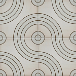 Дизайнерская плитка с узором Дорожки варинант исполнения - 1 | Loft Concept в Челябинске