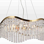 Люстра подвесная волнистой формы с хрустальными подвесками Ludivine Lighting варинант исполнения - 4 | Loft Concept в Челябинске