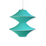 Подвесной вязаный бирюзовый светильник «Звезда Востока 02» варинант исполнения - 2 | Loft Concept в Челябинске