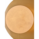 Бра круглое с плафоном из натурального камня на латунном основании Cryptocrystalline Stone варинант исполнения - 4 | Loft Concept в Челябинске