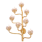 Бра золотое в виде растения Golden Flower Glade варинант исполнения - 2 | Loft Concept в Челябинске