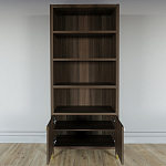 Книжный Стеллаж Elsa Dreams Walnut с задней стенкой варинант исполнения - 3 | Loft Concept в Челябинске