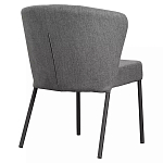 Стул серый с широкой закругленной спинкой Chair Gray Attractive варинант исполнения - 3 | Loft Concept в Челябинске