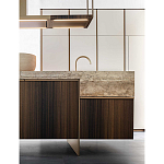 Кухонный гарнитур из массива дуба и камня Ratio Dada Engenereed варинант исполнения - 12 | Loft Concept в Челябинске